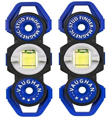 Vaughan 2 Pack Magnetic Stud Finders Pocket Sized No Batteries Needed - 240143
