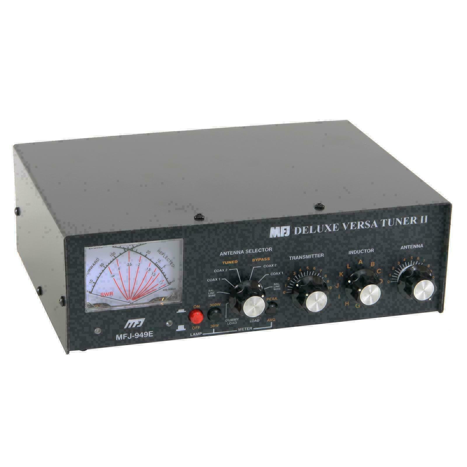 Mfj-949e 300w 1.8-30 Mhz Antenna Tuner, Peak Reading Cross Meter, & Dummy Load