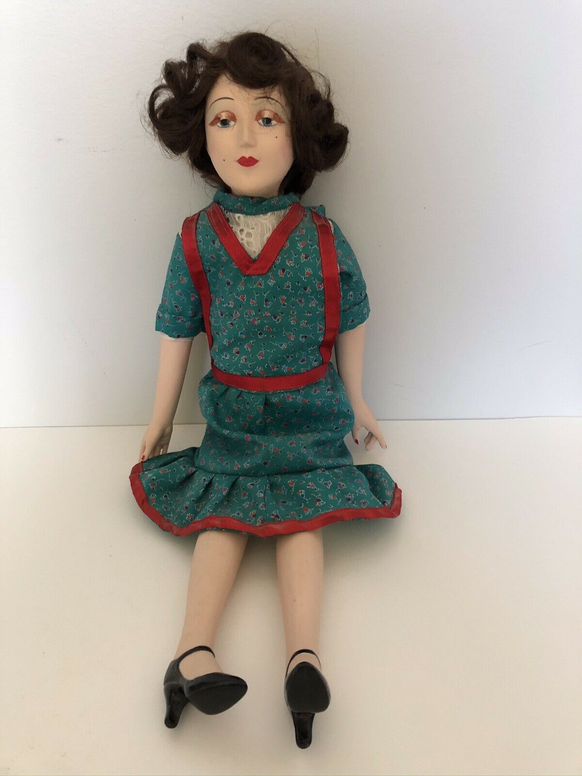 Handmade Bisque And Cloth Boudoir Doll
