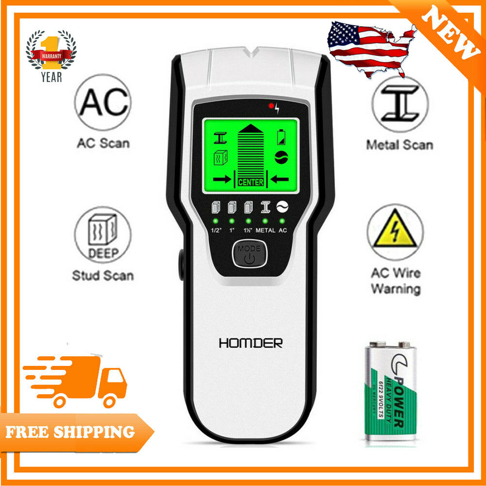 5 In1 Stud Finder Sensor Wall Scanner For Wood Ac Wire Metal Studs Detection Hot