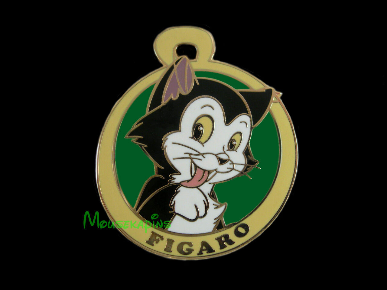 Pinocchio Cat Figaro On Her Collar Tag Disney 2011 Cats And Dogs Pin
