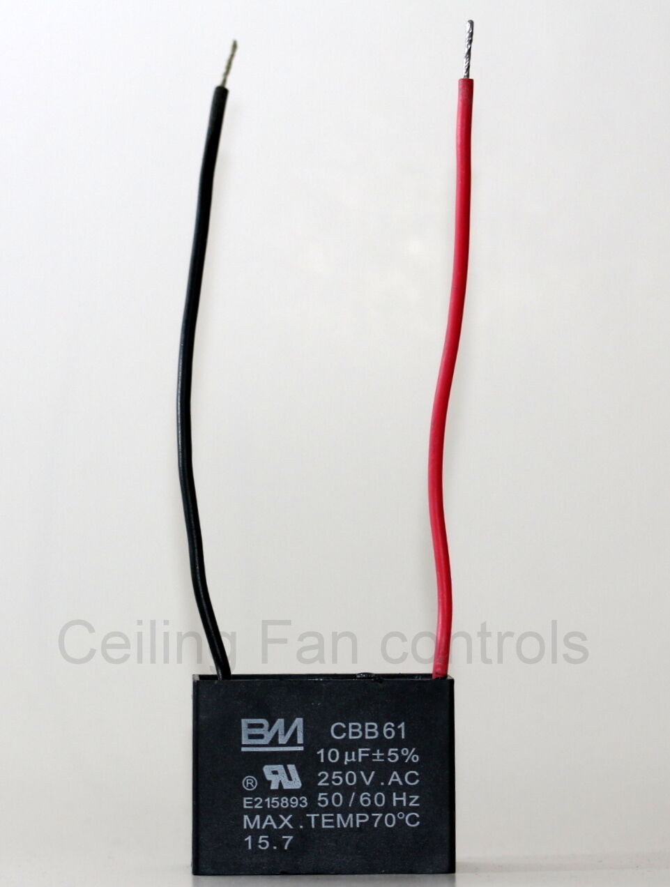 Ceiling Fan Capacitor Cbb61 10uf 250v 2 Wire