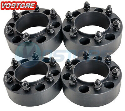 (4) 2'' 6 Lug Black Hubcentric Wheel Spacers Adapters 6x5.5 For Toyota Tacoma