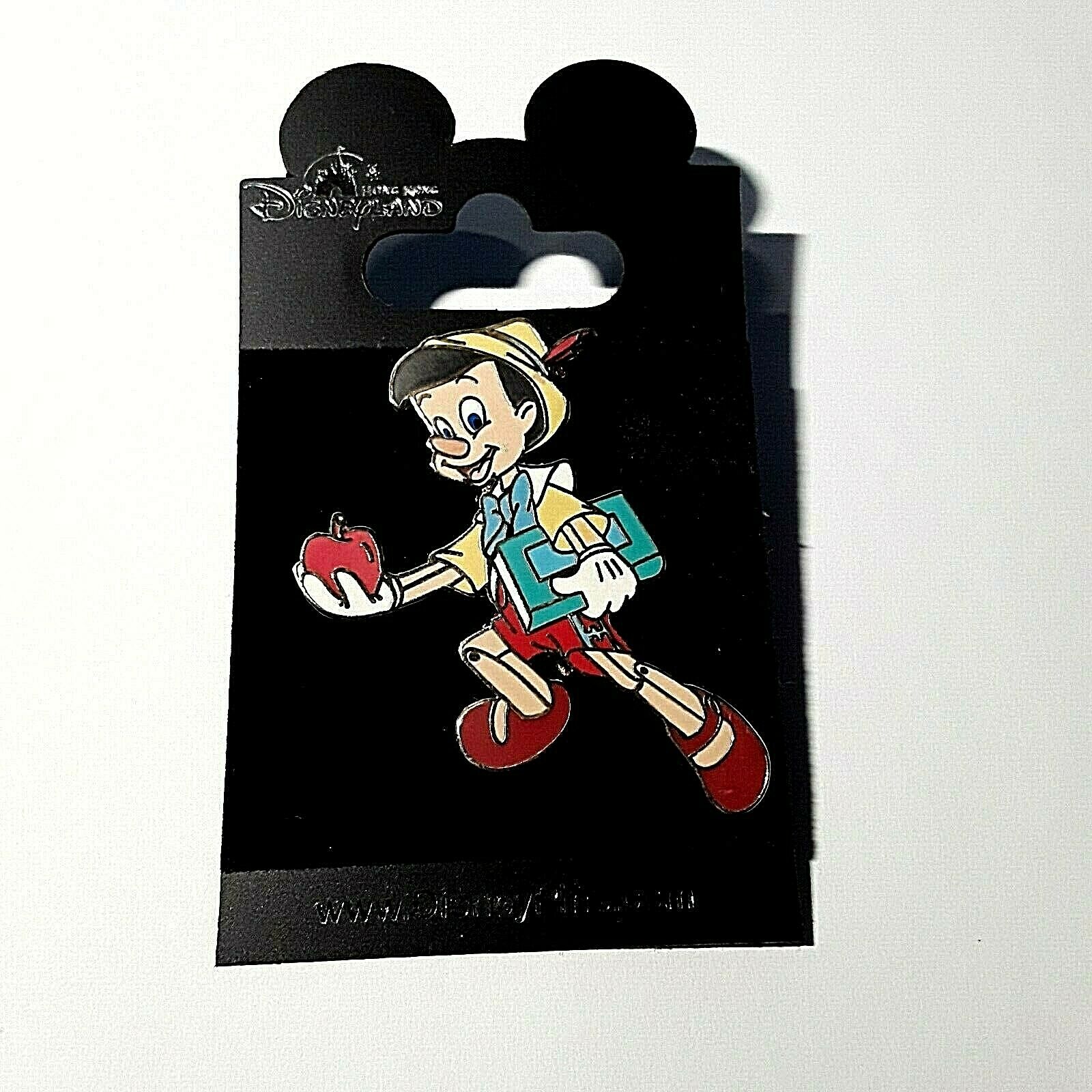 Disneyland Resort Pinocchio With Apple And Schoolbooks  Pin