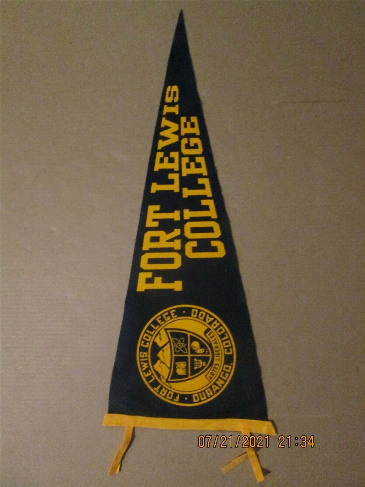 Ncaa Fort Lewis College Artes Liberales Rare 2000's Team Logo College Pennant