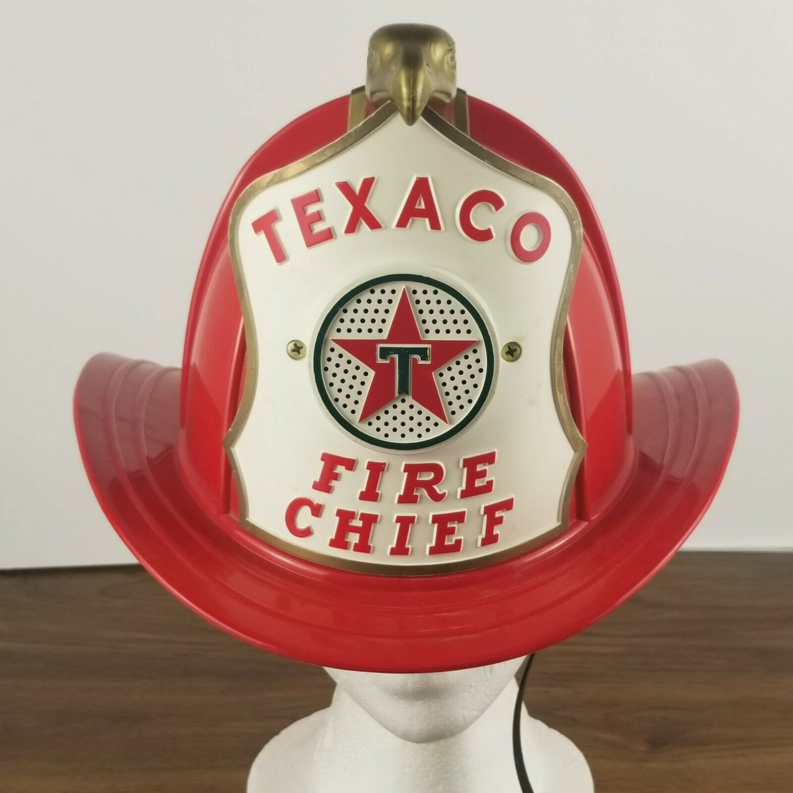 Vintage 1960s Texaco Fire Chief Helmet (plastic Toy Hat Helmet)