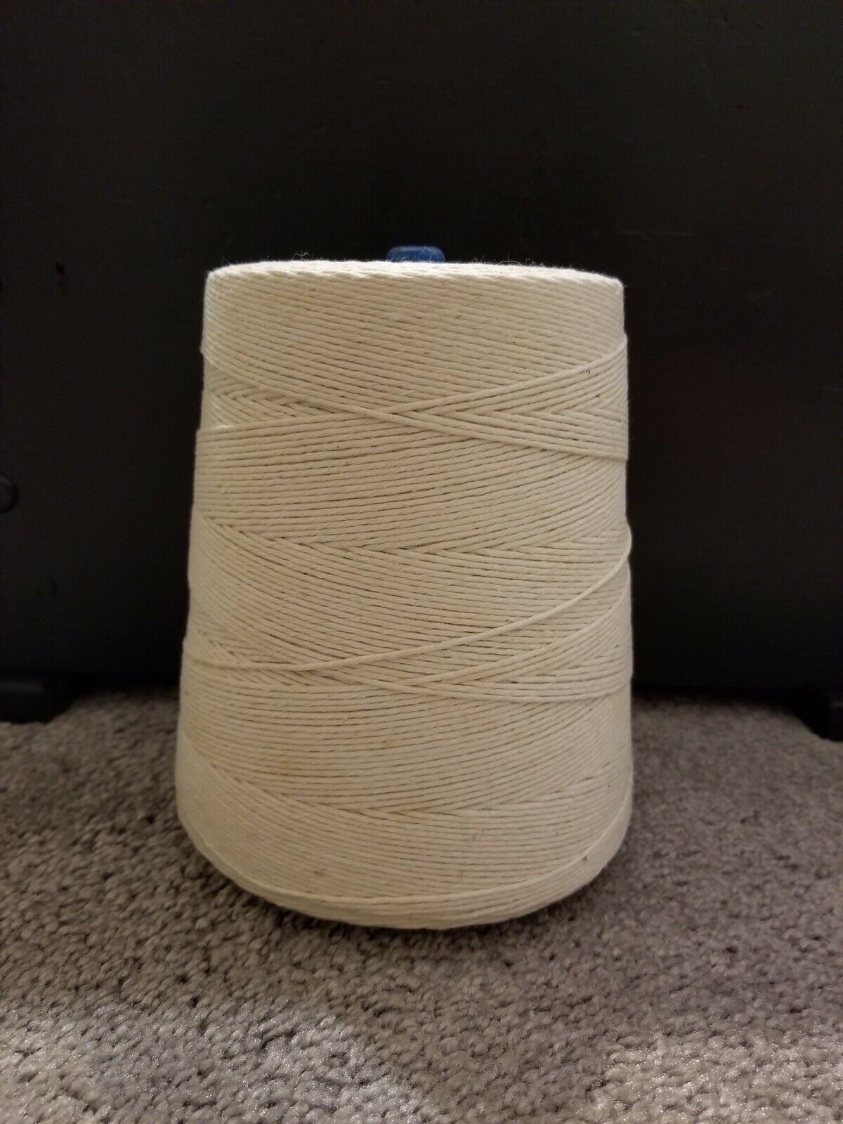 8 Ply White Cotton Twine, Cone Shaped Spool, 20 Lb Tension Strength-vintage New