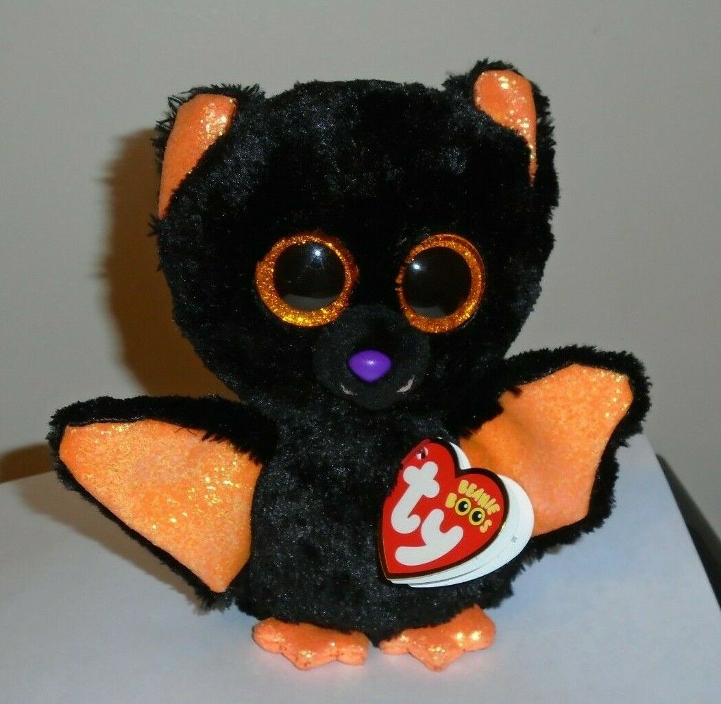 Ty Beanie Boos - Echo The Halloween Black Bat (6 Inch) New - Mint With Mint Tags