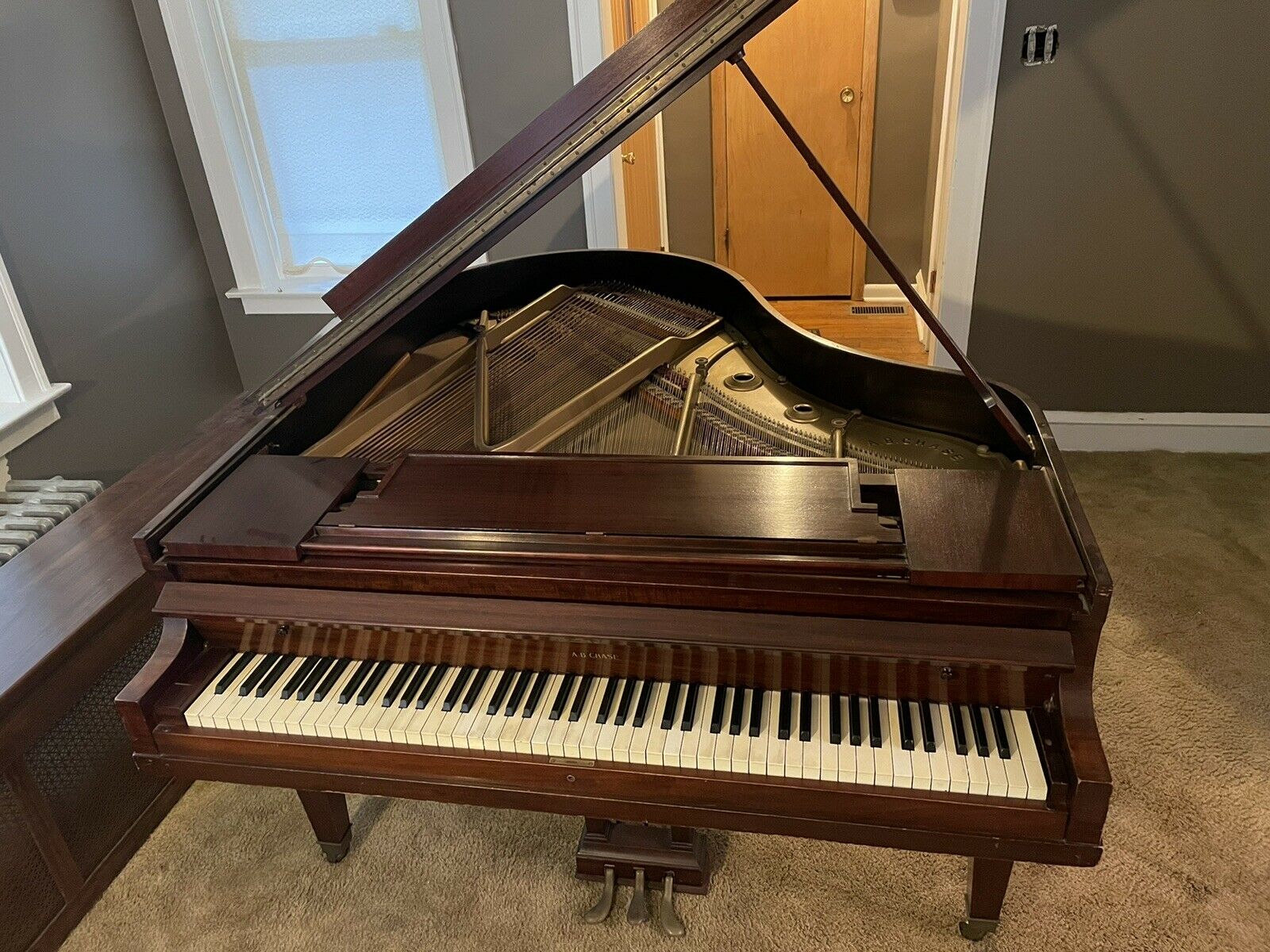 A B Chase Baby Grand Piano Used