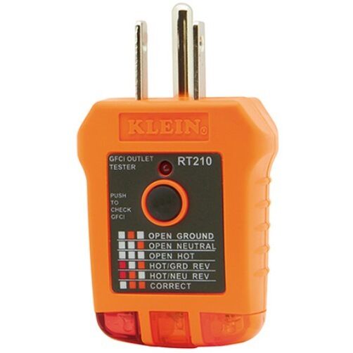 Klein Tools Rt210 Gfci Receptacle Tester