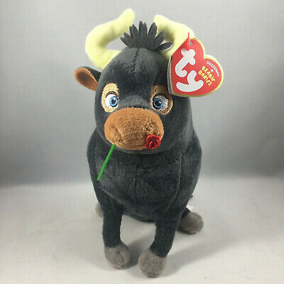 Ty Beanie Baby 6" Ferdinand The Bull Plush Stuffed Animal W/ Mwmt's Heart Tags