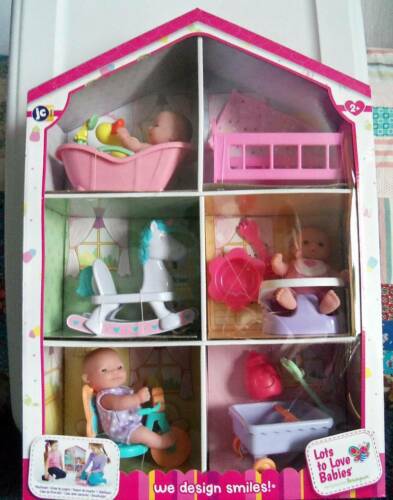 Berenguer  Lots To Love  Mini Nursery W/ Three 5" Dolls & Six Accessories