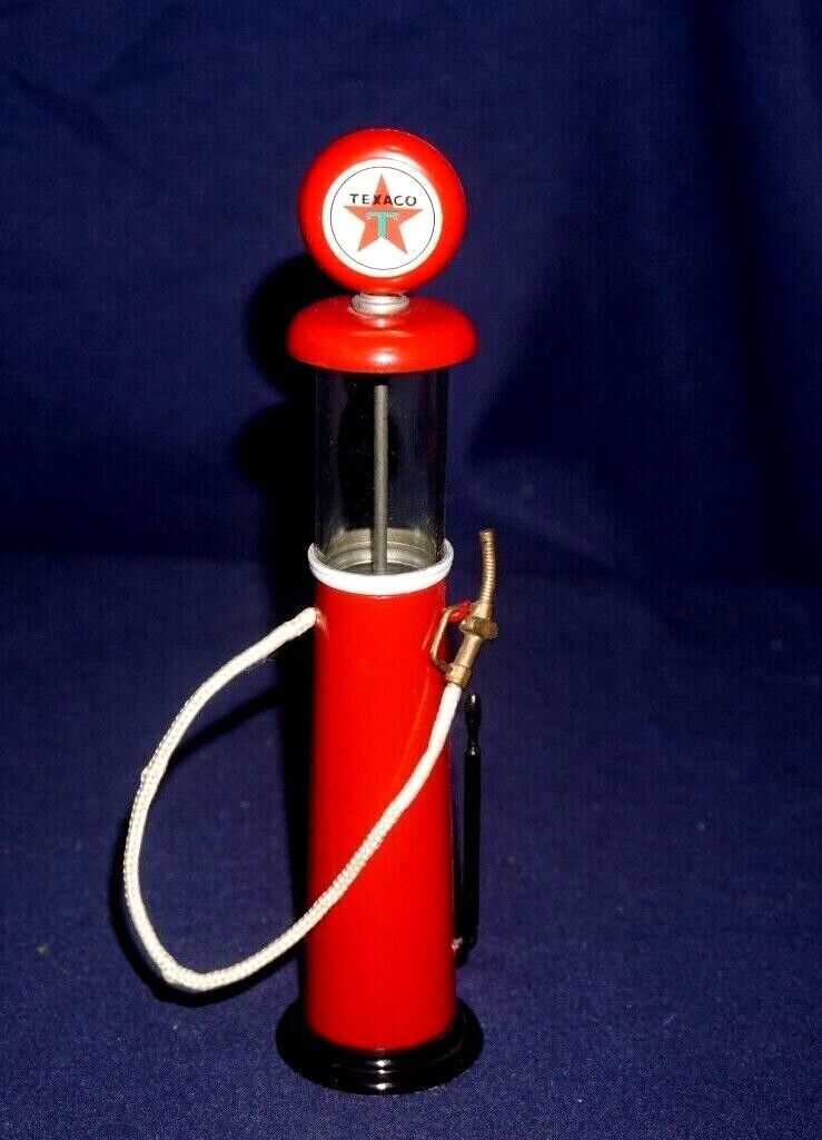Texaco Mini Replica Red Metal Gas Pump 7 1/2" Tall