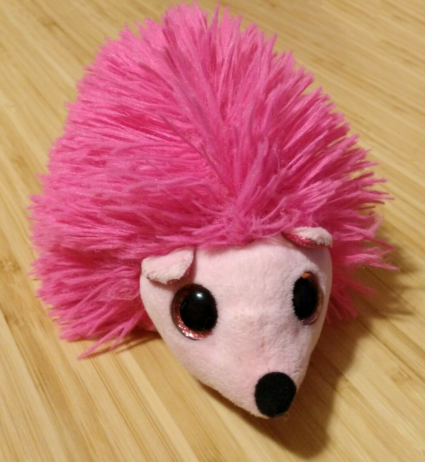 Ty Beanie Boos Lilly Hedgehog Plush 6" Stuffed Animal Pink Sparkle Eyes