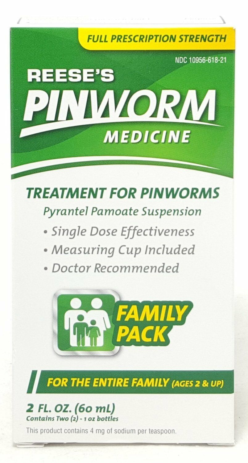 Reese's Pinworm Medicine 2oz Family Pack -expiration 03-2022-