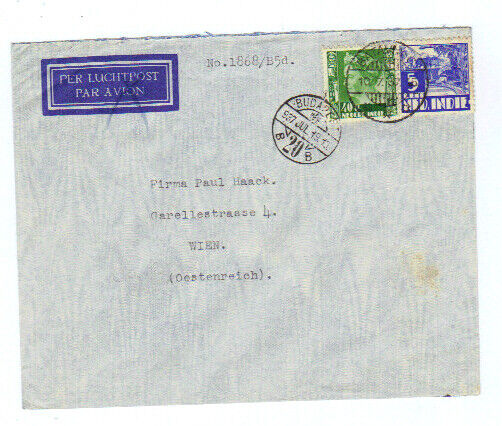 Niederl.indien, 1937, Luftpost- Bedarfsbrief Nach Wien Mit Mehrfachfrankatur