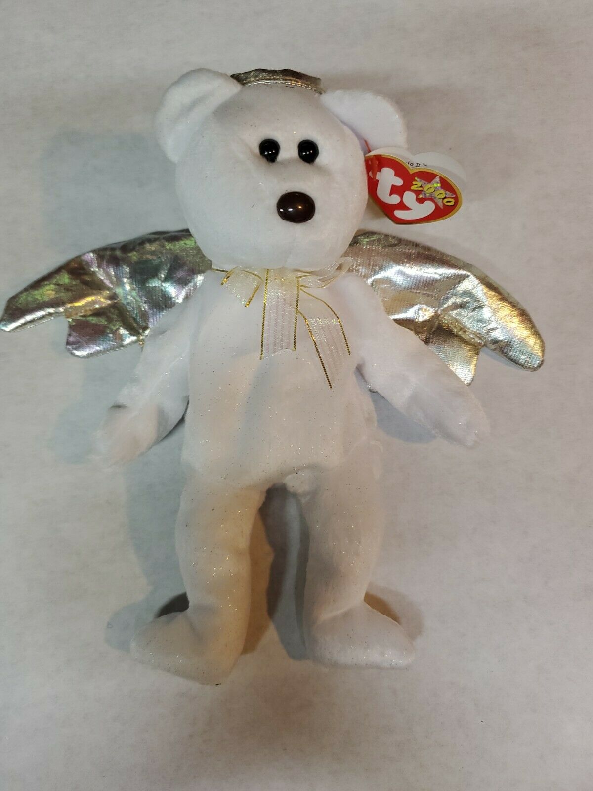 Ty Beanie Babies Halo The Angel Bear Toy