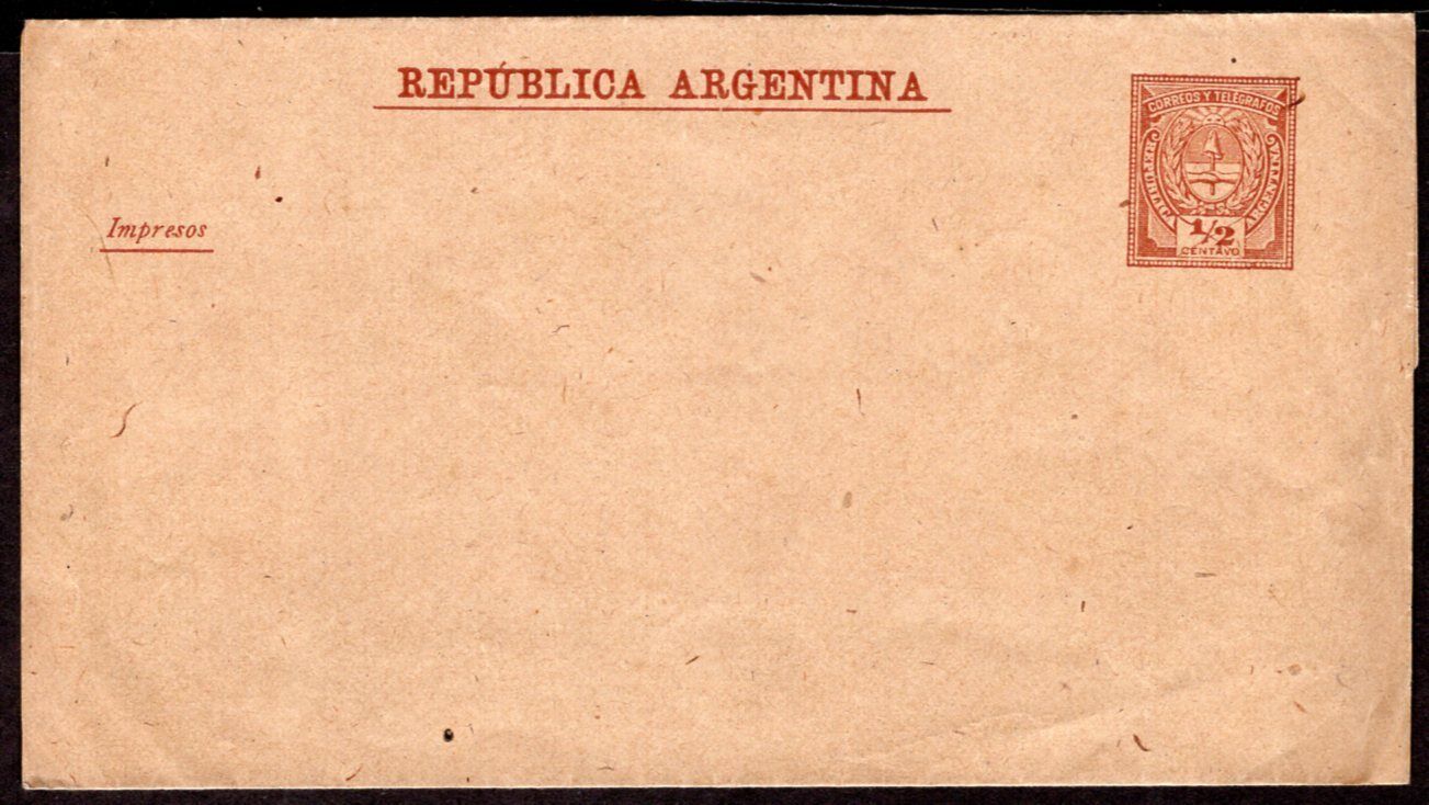 361 Argentina Ps Stationery Wrapper Unused