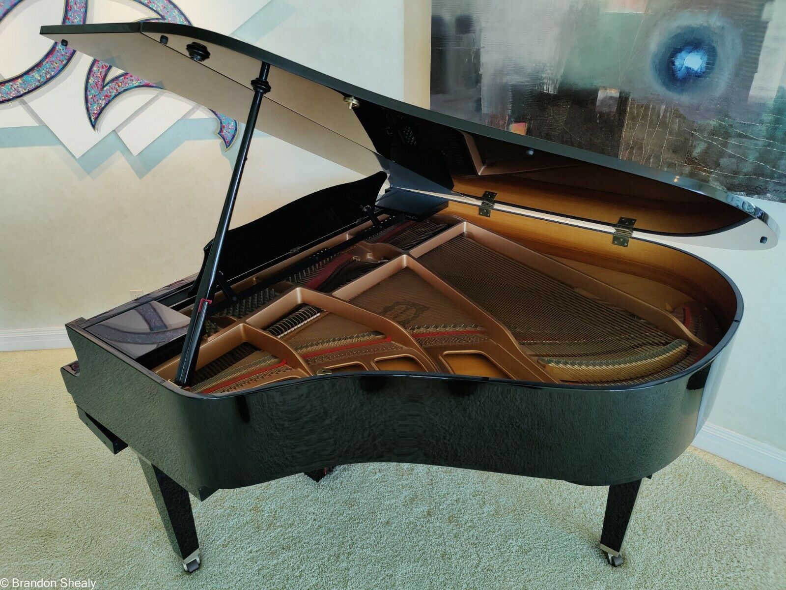 Yamaha Grand Piano - Black Gp Disklavier Mark Ii Baby Grand Piano With Bench